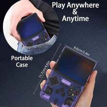R36S 64G Retro Handheld Console Open-Source Linux System Classic Game Consoles 3.5 Inch IPS Screen Portable Video Player Built In 15000+Game Multi-Color Optional Open-Source Game Handheld Console