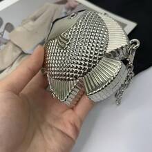 2025 New Cute And Unique Crossbody Purses Evening Clutch Bag For Women Fish Shape Shoulder Crossbody Bag Fashion Handbag Satchel Purse Gifts - 銀色 - 查看 4