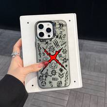 1pc Anime Themed Holographic Gradient Color Phone Case, Compatible With IPhone 16 & 17, Fashionable Creative Phone Cover, Suitable For Halloween