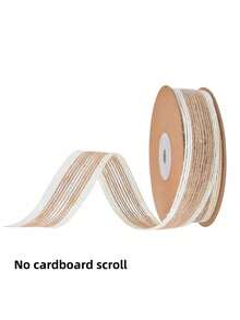 1Roll White Edge Decorative Hemp Rope Burlap Ribbon For Gift Wrapping Wedding Event Party Home Bows DIY Crafts Art Decoration - Multicolor - View 9