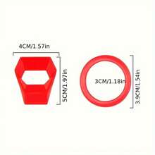 Car Dashboard Ornament Car Engine Start Stop Switch Button Cover Decorative Auto Accessories Push Button Sticky Cover, Without Battery - 藍色 - 查看 2