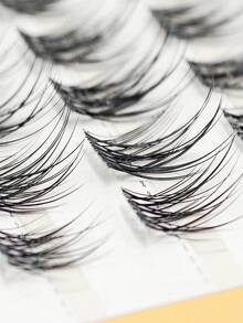 100 Pcs C Curl Wispy Lash Clusters Natural Looking DIY Lashes, Natural Eye Lash Clusters Manga Cluster Eyelash Extensions DIY Cluster Lashes Individual Lash Anime Lashes Clusters Transparent Band False Eyelashes Makeup Lash Clusters,Eye Lash Clusters,Individual Eyelashes,Lashes,Fake Lashes
