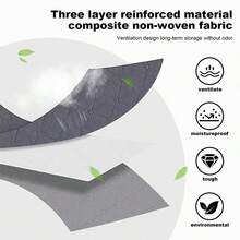 6pcs Large Capacity Foldable Fabric With Sunroof Storage Box, Storage Bag, Foldable Blanket, Clothing Storage Bag For Spa Center Storage System, Gray/Black - Grey - View 6