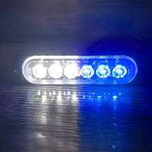 Led Headlight Patrol Escort Side Bar Motorcycle Auto Strobe. Vmingo - 藍白色 - 查看 2