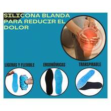 ZYLX SHOPPING – Plantillas de Gel Antifatiga para Zapatos, Recortables, Ideales para Trabajo, Deporte y Uso Diario - Azul - Ver 2