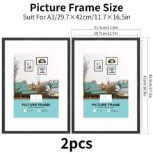 1/2/3/4pcs Wooden Photo Frame, Oak Picture Frames , White, Black Wooden Frame For Amazing Gift&Wall Art Decor, For Home, Living Room, Office Tabletop Frame And Wall Frame, Beautiful To Display Your Framliy Painting Art, Travel Photo, Graduation Photo Frame, Wedding Photo Frame Ideal Gift, A3/A4/30X40cm