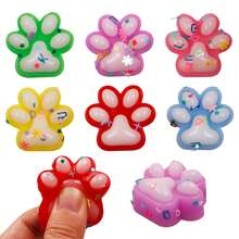 6 piezas de mini squishies, juguetes apretables con diseño de gato como recuerdos de fiesta para niños. Juguetes apretables tipo mochi con diseño de patas de gato, kawaii, para aliviar el estrés y la ansiedad para niños y adultos, relleno de piñatas y bolsas de regalo para niños pequeños.