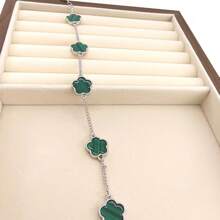 1 pièce Bracelet homme classique et élégant à motif de trèfle à cinq feuilles porte-bonheur