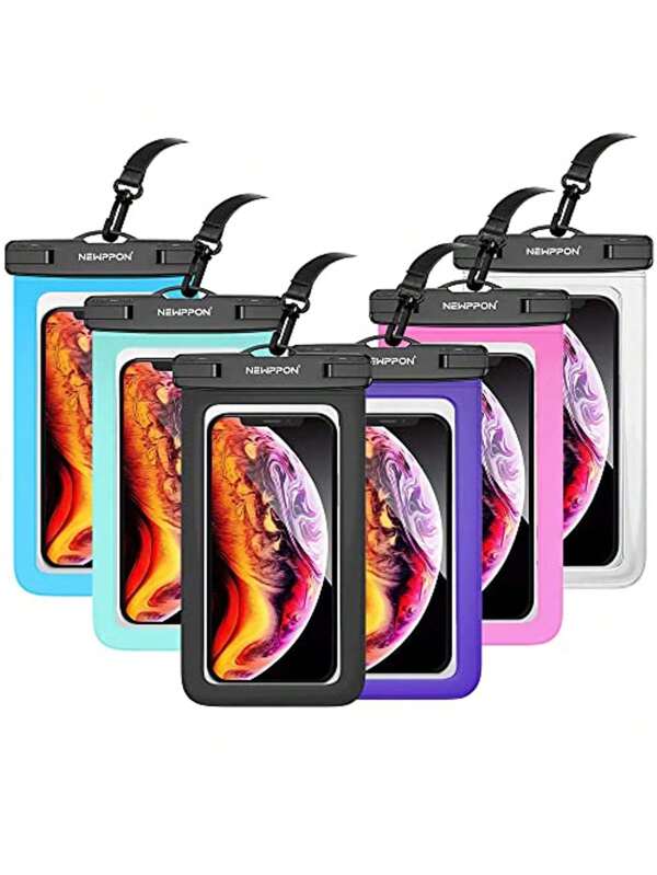 Cross-Border Mobile Phone Waterproof Bag, Mobile Phone Waterproof Cover, Swimming Food Delivery Neck Bag, Touchscreen Hanging Strap Mobile Bag