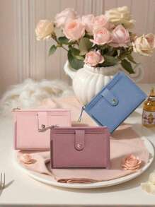 Mini Wallets, Pocket Wallets, Fashionable And Minimalist Booths, Ultra-Thin, Lightweight And Portable, Cash, ID Cards, Credit Cards, Coins, Birthday Gifts, Anniversary Gifts, Lover's ID Card Storage Bags, Travel Essentials, Back-To-School Coin Purts, ID Card Storage Bags, Exquisite And Small Gifts For Classmates, Friends, Teachers And Family, School Necessities