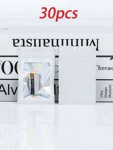 100/50/30/10pcs Resealable Bags, Clear Window Food Storage Bags, Candy Bags, Fudge Bags, Aluminum Foil Bags, Party Favor Packaging Bags, Holographic Resealable Bags Zipper Food Storage Aluminum Foil Mylar Scent Bags Plastic Flat Packaging Bags For Party Favors Food Candy Jewelry Lip Gloss, Available In Various Sizes And Colors - 開窗鐳射袋 - 查看 66
