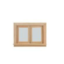 1件 1:12 迷你家具 DIY 迷你門窗素色材質模型配件 可上色上漆 雙開素色 6 格窗 實木尖頂 4 格方門 娃娃屋迷你家具模型 - 彩色 - 查看 16