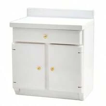 1/12 Escala Muebles de Cocina de Juguete Miniatura de Madera para Casa de Muñecas - Incluye Gabinete, Refrigerador, Estufa, Fregadero y Mostrador, Adecuado para Decoración de Casa de Muñecas, Combinación Rosa