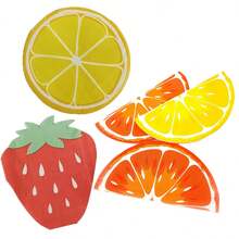 Red Strawberry Lemon, Orange Pattern Napkins, Fruit Napkins Are Perfect For Weddings, Birthdays, Tea Party Decorations, Restaurant And Hotel Party Tableware, Unique Style, Soft Tissue Paper, Suitable For Outdoor Picnics And Party Supplies, Suitable For Back To School Valentine's Day