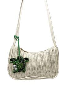 Accesorio de bolso de verano hecho a mano con bordado de cuentas con motivos de vida marina, concha, tortuga marina, estrella de mar con strass de lujo, accesorios para el coche para mujeres, cuentas, cuentas incrustadas, cuentas hechas a mano para uñas - Multicolor - Ver 8