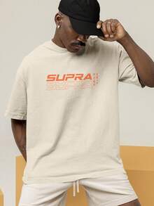 Oversized Streetwear T-Shirt Supra MK4 Orange Car Fast And Furious REF 7241 VEST NERD - 卡其色 - 查看 8
