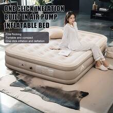 1 件户外充气睡垫，一键自动充气垫，适用于露营、帐篷、居家、办公室午睡