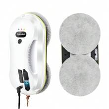 PuRuiKai Automatic Electric Robot Window Cleaner, 65dB Low Noise, Remote Control, Smooth Vacuum, EU Plug, Household Smart Round Window Cleaning Robot - EU C Type Plug(220-240V) - View 3