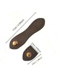 DIY Leather Craft Buttons, Foldable Sewing Accessories, Crochet/Wallet/Handbag Making, Artificial Leather Sewing Snap Buttons, Multi-Color Buttons, Suitable For Handbags And Wallets, Metal Rings - Multicolor - View 11