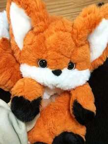 Good Night, Little Fox, Cute Fox Plush Doll And Sleep Doll - Cartoon Style Doll, Fluffy Polyester Fiber, Perfect For Birthday, Christmas, Thanksgiving Gifts, Room & Sofa Decor, Plush Doll, Plush, Birthday Gift, Stitch, Adorable Doll, Doll, Plush. - Multicolor - View 8