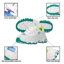 Skechers D'LITES系列轻便运动鞋，熊猫图案缓震复古休闲女鞋，建议订购小一码，款号99999863