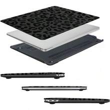 DCompatible With Book Air 13 Inch Case 2022 2021 2020 2019 2018 Release A2337 M1 A2179 A1932 Retina Display Plastic Leopard Grain Hard Shell CaseandKeyboard CoverandScreen Protector Black7001 - màu đen - Xem 5