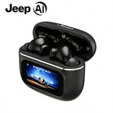 JEEP EW118Puls AI 翻译触摸屏 TWS 耳机高清通话降噪耳机 HiFi 立体声入耳式麦克风耳塞