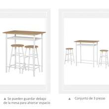 HOMCOM Mesas - Blanco - Ver 2
