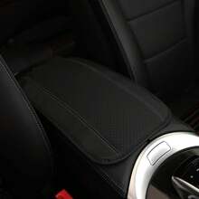 1 cojín de reposabrazos de coche impermeable y anti-suciedad de PU cómodo, cojín de control central, suministros automotrices - Rosa - Ver 6