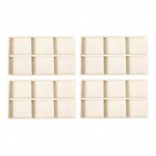 Stackable Velvet Jewelry Tray, Drawer Style Jewelry Storage Display Tray, All Velvet Used For Earring, Necklace, Bracelet, Ring Storage Box - Beige - View 4