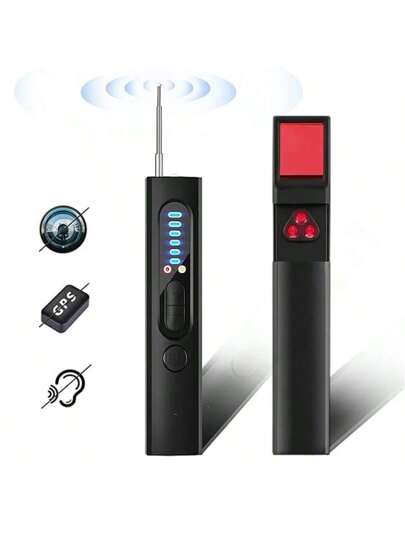 1pc Hidden Camera Detector. It Features Functions Such As Detection, Radio Frequency (RF) Signal GPS Tracker Detection. Travel, Cars, Bathrooms, Indoor Residences, Hotels, Offices, Is Compact Easy To Carry. Also An Excellent Choice s, Anniversary Souvenirs, Or Family Day s. view 5