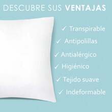 Rellenos de almohada decorativos, 1, 2, 4 o 6 piezas de almohadas de fibra, almohadas para exteriores, relleno suave y esponjoso, decoración del hogar para cama, sofá, dormitorio, coche, viajes, varios tamaños: 30 x 50, 40 x 40, 45 x 45, 40 x 60, 50 x 50, 60 x 60, 50 x 70 cm