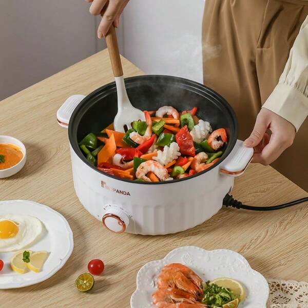 RAF Olla arrocera eléctrica portátil multifunción de 1.5L/3L, olla a presión de doble capa, utensilios de cocina antiadherentes mini para electrodomésticos de cocina en el hogar