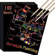 50 pezzi Rainbow Scratch Art Kit - Libera i disegni nascosti con colori vivaci - Tavoletta per dipingere creativa per divertimento infinito, lavoretti per bambini, decorazioni per Ognissanti, lavoretti per ragazzi, per l'arte e l'artigianato, per bambini, kit di artigianato, per l'arte e l'artigianato, per bambini, pittura a graffio, kit di attività, decorazioni, kit di artigianato, per l'arte e l'artigianato per bambini, lavoretti per bambini, kit di artigianato, per l'arte e l'artigianato per bambini, lavoretti per bambini, divertente, forniture per l'artigianato per bambini, giocattoli per ragazze, ritorno a scuola