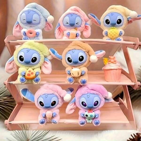 Disney Disney-Stitch-Collector's Edition Blind Box/Decorative Pendant, Random Surprise Pendant In Various Colors, Random Surprise Collectibles, Matching Unique Clothing And Accessories, Cute Cartoon Character Gifts, Suitable For Home Decoration, Fashion Women's Accessories, Back To School Gifts, Christmas, New Year, Halloween, Birthday, Holiday Gifts, Party Gifts, Reward Gifts