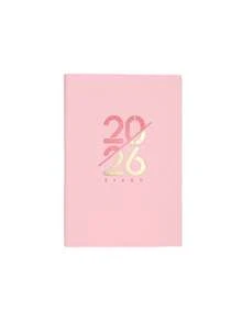 2026 Planner, 365 Days Daily Agenda Notebook, 1pc - 200 Sheets/400 Pages A5, Time Management Journal In English, Spanish, Portuguese