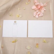 50pcs Blank Bowknot Hair Clip Card Packaging Bags, Price Tag Cards Suitable For Hair Accessories & Jewelry Display - SP0427 - View 10