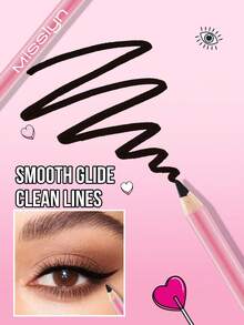 Misslyn قلم تحديد العين من ماركة MISSLYN، مكياج للعيون، مطفي، ملمس حريري، مقاوم للماء والعرق، لا يترك بقع، مكياج طويل الأمد، تشكيل بلمسة واحدة، قلم خشبي، متوسط الصلابة واللين، سهل الاستخدام، متعدد الألوان