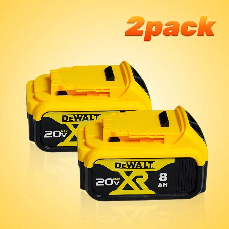 DW 8.0Ah 20V Batteries For Dewalt Cordless Tools - Compatible With DCB200, DCB205, DCB206 & More 1Pack,2Pack,4Pack - Gói 2 - Xem 1