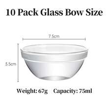 10 件 3 英寸透明塑料酱料盘，适用于小吃、寿司、水果、开胃菜和配菜、学校用品