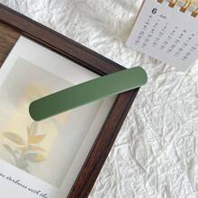 1 件全新哑光一体式弹簧夹，简约优雅大号半丸子发夹，纯色发饰，爪夹，发夹，发夹，发夹，发夹