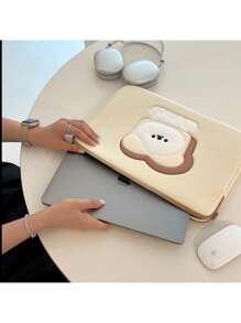 I1PC Ins Style Laptop Inner Tank Pack Tablet Protector, Cartoon Cute Bread Dog, Anti Drop And Anti Shock