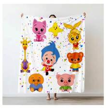 Cartoon P-Plim Plim Cute Blanket Plush Nap Sofa Rug For Living Room Warm Office Bedroom Birthday Home TravelGifts - Style 5 - 查看 5
