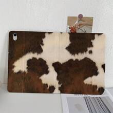 1 szt. składane etui ochronne w stylu vintage z krowim wzorem i miejscem na rysik, kompatybilne z iPadami 10.9/10.2/Air 5. generacji/Pro 11/10. generacji/9.7/Air 2/iPadem (7. generacji)/iPadem (8. generacji)/iPadem Air 4/5, iPadem Pro 11, iPadem 10.9" (2022), iPadem Air 13" (M3 2025), iPadem Air 11" (M3 2025), iPadem 11" (A16 2025), Galaxy Tab S10+/S9/A9