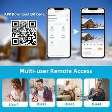 8MP 双镜头超高清 PTZ 摄像机，360° 旋转，AI 人体检测，全彩夜视，警报器警报，双向音频，WiFi/手机遥控，IP66 防水，适用于户外、家庭和商业用途 - 黑色 - 查看 10