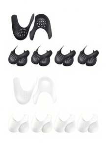 30双防皱鞋套,散装运动鞋保护套,鞋头保护套,运动鞋靴子防皱贴,黑白配色,适合春夏穿着,可作伴娘礼物、房间装饰、卧室装饰、海滩度假、旅行必备,男女皆宜。 - 彩色 - 查看 10