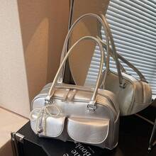 Women Shoulder Bags - 銀色 - 查看 1