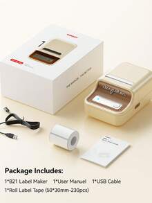 Máy in nhãn NIIMBOT B21, máy in ảnh không dây Bluetooth, khổ in rộng 20-50mm, máy in nhãn nhiệt, thích hợp cho doanh nghiệp nhỏ, in địa chỉ, logo, quần áo, thư từ, nến, trang sức và quà tặng. - Nhiều màu - Xem 7