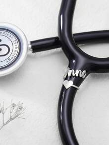 Stethoscope ID Tag|Stethoscope Custom Name Tag With Heart|Stethoscope Charm|Gift For Nurse Graduation, Medical Students, Doctor|RN Gift - Multicolor - View 7