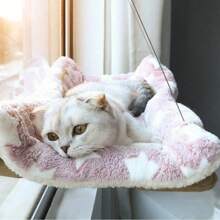 Cat Hammock Aerial Hanging Kitten Bed Cats Bed House Kitten Climbing Frame Sunny Window Seat Nest Bearing 20kg Pet Accessories - Multicolor - View 3
